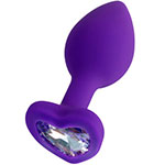 Фотография фиолетовой пробочки в виде сердца ToDo Toyfa Diamond Heart для секса