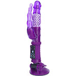 Фиолетовый анально-вагинальный вибромассажер Toyfa A-toys