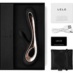 Luxury черно-золотой вибратор-кролик Lelo Soraya 2 в оригинальной коробке