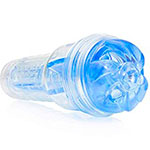 Голубая мужская секс-игрушка в прозрачной тубе Fleshlight Turbo Ignition Blue Ice