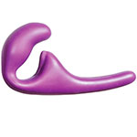 Безремневой анальный страпон фиолетового цвета от Lola Games Natural