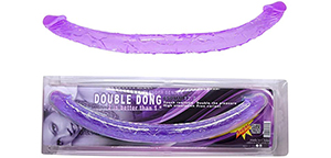 Фиолетовый двухголовый фаллоимитатор