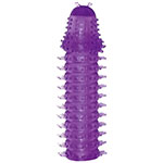 Фиолетовая насадка X-tra Lust на пенис с усиками для дополнительной стимуляции 
