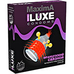 Фиолетовая коробочка с презервативами Luxe Французский Связной