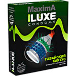 Прозрачный презервативы с длинными усами Luxe Maxima Гавайский Кактус в коробке