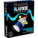 Коробочка с презервативами с усиками Luxe Maxima Глубинная Бомба №1