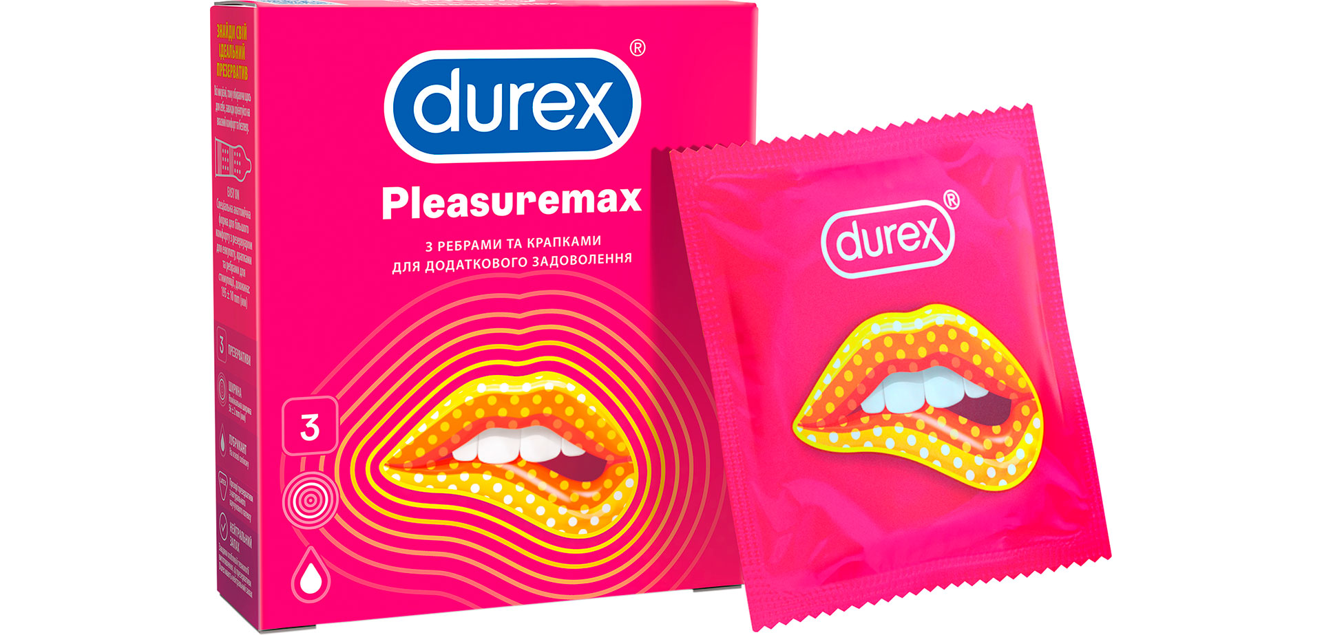 Ребристые презервативы с точками для усиления ощущений.
