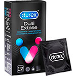 Презервативы с анестетиком Durex Dual Extase в черной коробке