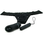 Трусики с вибратором от Pipedream Remote Control Vibrating Panties черного цвета