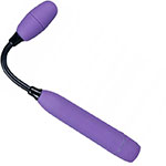 Фиолетовый гибкий вибростимулятор-пуля Mr Flex