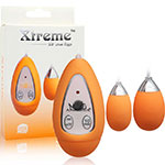 Упаковка с оранжевой секс-игрушкой в виде яйца Aphrodisia Xtreme-10F Dual Eggs